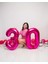 0 Rakam Fuşya Pembe Folyo Balon – 34 Inç Ithal Fuşya Renk Doğum Günü ve Parti Balonu 2