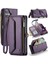 IPhone 16 Plus Vaka Cüzdan Fermuar Faturaları Yuvası Kartı Crossbody Flip Case (Yurt Dışından) 1
