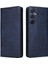 Samsung Galaxy A16 5g Pu Deri Darbeye Dayanıklı Saf Renk Rfıd Flip Case (Yurt Dışından) 1