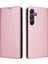 Samsung Galaxy A16 5g Pu Deri Darbeye Dayanıklı Saf Renk Rfıd Flip Case (Yurt Dışından) 1