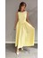 Marvel 12366 Sarı Uzun Elbise 1