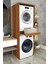 Asra Trend %100 Mdf Çekmeceli Banyo Dolabı Çamaşır Makinesi+Kurutma Makinesi Dolabı Bd-05 2
