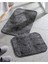 Eze Antrasit Banyo Paspası 2 Adet 60x100 cm ve 50x60 cm Yumuşak Konfor 6