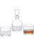 Aron 3 Parça Cam Viski Karaf Seti - Kapaklı 11