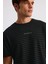 Baskılı Çizgili Comfort Fit T-Shirt 4