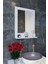 Raflı Banyo, Lavabo, Wc , Dresuar , Koridor , Mutfak , Makyaj 60X45 Beyaz Dik Ayna 1