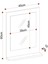Raflı Banyo, Lavabo, Wc , Dresuar , Koridor , Mutfak , Makyaj 60X45 Beyaz Dik Ayna 3