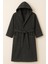 Model Home Pamuklu Kapşonlu Büyük Beden Atrasit Renkli BORNOZ4XL-5XL-6XL-7XL 1