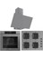 Flowart QBL63CPR-SS208-D079 7 Prog. Dijital Turbo Ankastre Set - Gri 1
