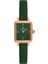 DKE.1.10862-5 3 Atm Suya Dayanıklı Deri Kordonlu Yeşil Kadın Kol Saati 1