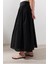 Bağlama Detaylı Geniş Etek Siyah 4