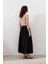 Bağlama Detaylı Geniş Etek Siyah 5
