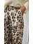 Leopar Desenli Geniş Paça Pantolon 5