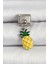 316L Çelik Gümüş Renk Ananas Model Nomination Charm - TJ-BC1496 1