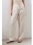 Keten Barrel Pantolon Vanilya 4