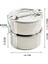 Turk Sefer Tası Yemek Kabı Paslanmaz Çelik 2 Katlı 14 cm 1.3 Litre - MCT3782-5689 2