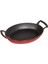 Metal Oval Kuplu Döküm Tava 23X17, Kırmızı 1