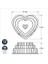 Ware Cast Bundt Bakeware Katmanlı Kalp, 12 Bardak, Şekerleme 3