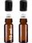 10 ml Çelik Roll On Şişesi 10 cc Sızdırmaz Siyah Kapaklı Cam Şişe 2 Adet (Amber, 10) 1