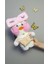 Kawaii Karikatür 30 cm Ördek Pembe Kıyafetli Aksesuarlı Beyaz 2