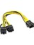 Plus PX-4302 6 Pin To 2x8 Pin Psu Ekran Kartı Güç Çevirici Kablo 1