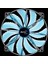 Silent Master 200 mm Mavi LED Fan 1