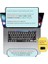 Rusça Klavye Koruyucu Macbook Pro M1-M2 13 Inç 2019/2022 (Touchbarlı) A2251 A2289 A2338 A2141 Us Enter ile Uyumlu Siyah 2