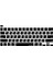 Rusça Klavye Koruyucu Macbook Pro M1-M2 13 Inç 2019/2022 (Touchbarlı) A2251 A2289 A2338 A2141 Us Enter ile Uyumlu Siyah 3