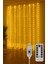 Perdesi Dize Işıkları, 3m x 3m 300 LED Peri Işıkları 8 Modlu Su Geçirmez LED Dize Işıklar Uzaktan Kumandalı ve Zamanlayıcı Kapalı Açık Bahçe 2