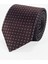 Bordo Zemin Üzeri Füme Pötikareli Mikrofiber Kravat ve Mendil Takımı - 7 cm Modern Kesim 1