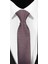 Bordo Zemin Üzeri Füme Pötikareli Mikrofiber Kravat ve Mendil Takımı - 7 cm Modern Kesim 3