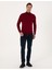 Erkek Vişne Slim Fit Basic Kazak 50314202-VR223 4