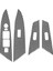 2010-2013 Araba Cam Kaldırma Anahtarı Paneli Kapak Stickerı Lhd Için (Yurt Dışından) 3