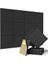 Yüksek Yoğunluklu Akustik Paneller Ses Geçirmez Yalıtımlı Eğimli Kenarlar, Siyah (Yurt Dışından) 1