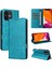 IPhone 12 Flip Case Kart Yuvası ile Uyumlu Pu Deri Saf Renk Rfıd (Yurt Dışından) 5