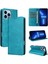 IPhone 13 Pro Max Flip Case Kart Yuvası ile Uyumlu Saf Renk Pu Rfıd (Yurt Dışından) 1