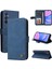 Samsung Galaxy A16 Uzun Kayış Darbeye Dayanıklı Cüzdan Kısa Kayış Flip Case (Yurt Dışından) 5