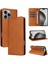 IPhone 16 Pro Max Flip Case Pu Deri Kart Yuvası ile Uyumlu Rfıd Saf (Yurt Dışından) 5