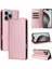 IPhone 16 Pro Max Flip Case Pu Deri Kart Yuvası ile Uyumlu Rfıd Saf (Yurt Dışından) 1