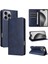 IPhone 16 Pro Max Flip Case Pu Deri Kart Yuvası ile Uyumlu Rfıd Saf (Yurt Dışından) 5