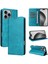 IPhone 16 Pro Max Flip Case Pu Deri Kart Yuvası ile Uyumlu Rfıd Saf (Yurt Dışından) 5