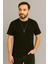 Erkek Tshirt Kolyeli-Cepli Gofre Likralı Kumaş (Dar Kalıp) 1