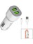 Iphone - Kablolu Oto - Araç Çakmaklık Şarj Başlık Set 3.1A - 155W - 1mt Kablo HY-X44 1