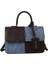 Popüler Moda Patchwork Doku Çanta Omuz Crossbody Çanta Küçük Kare Çanta (Yurt Dışından) 1