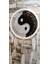 Düş Kapanı Makrome Dreamcatcher Yin Yang Kuş Tüyü Rüya Kapanı Duvar Süsü Elişi 4