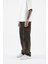 Erkek Oversize Parçalı Desenli Oak Coffe Jean 3