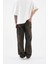 Erkek Oversize Parçalı Desenli Oak Coffe Jean 5