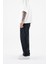 Erkek Oversize Parçalı Desenli Siyah Jean 4