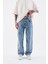Erkek Patterned And Textured Jean Lıght Blue 1