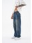 Erkek Ethnical Patterned Jean Dark Blue 2